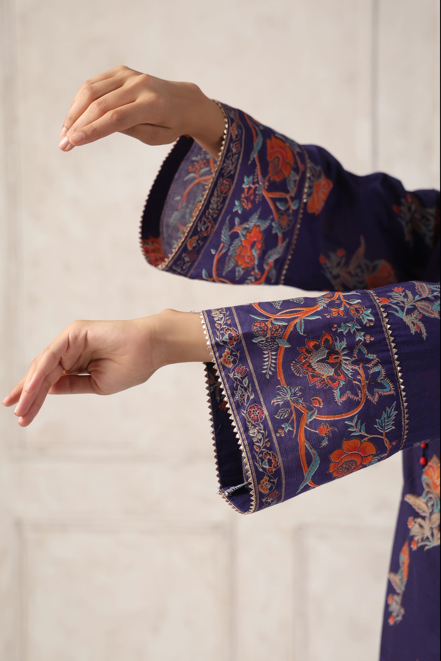 Blue Floral Printed Co-Ord Set