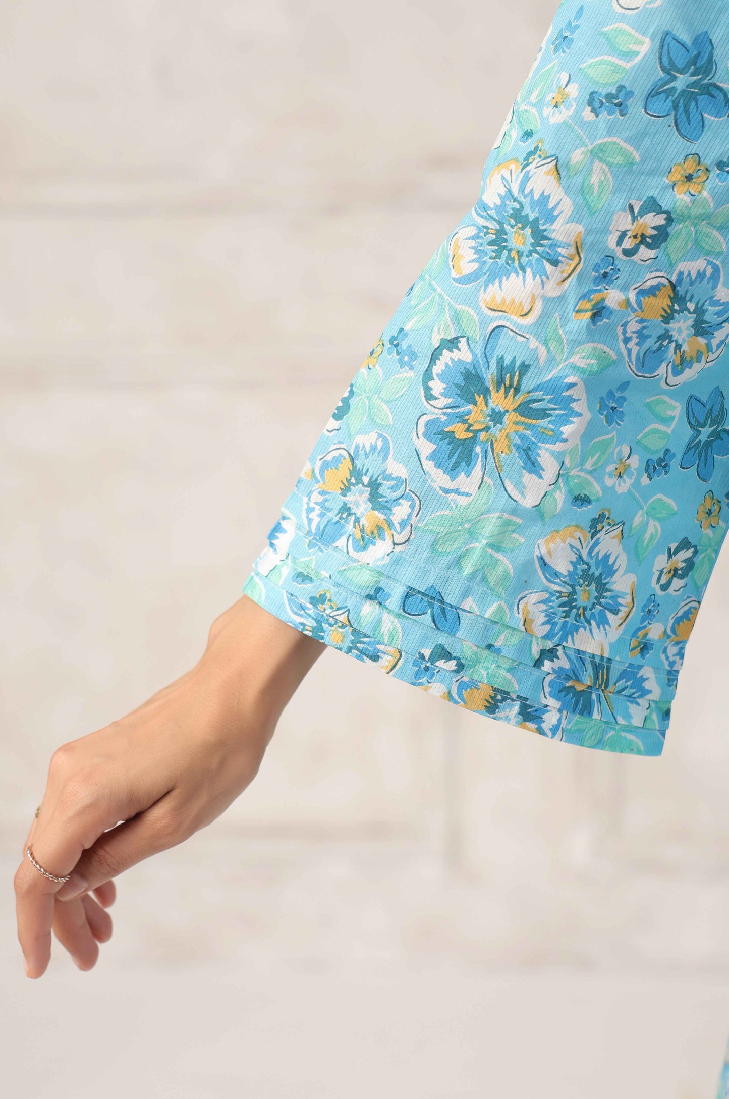 Blue Floral Printed Co-Ord set