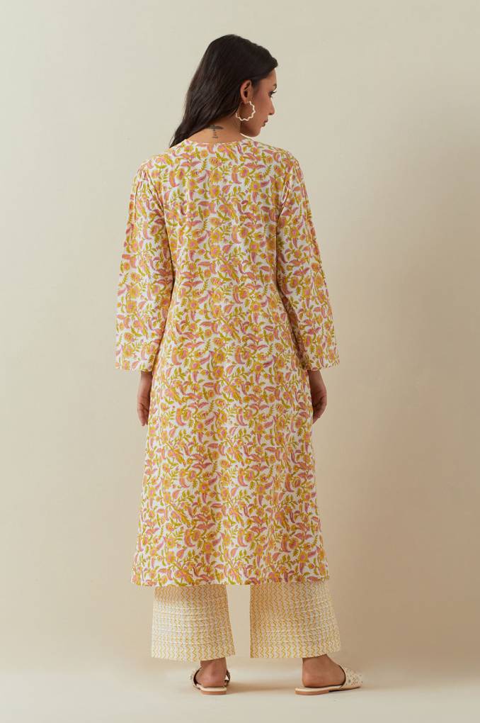 The Yellow Floral Printed Co-Ord Set