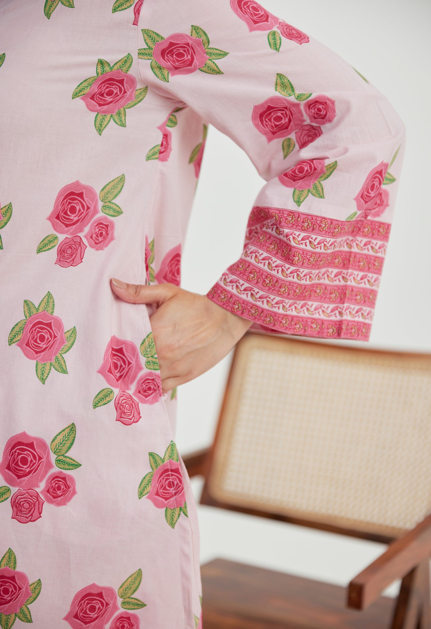 Pink Floral Printed Co-ord Set