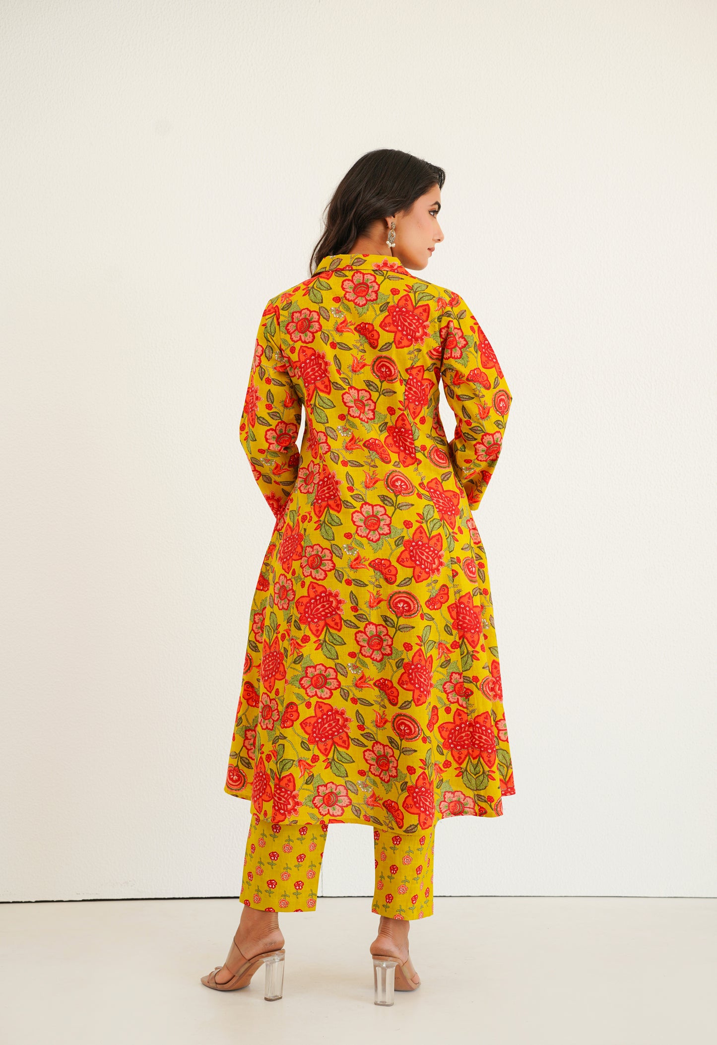 Yellow Floral Printed Co-Ord Set